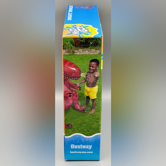 H2O GO! T-Rex Dino Dinosaur Water Splash Sprinkler Summer Kid Fun 39in Tall NEW - Picture 4 of 5